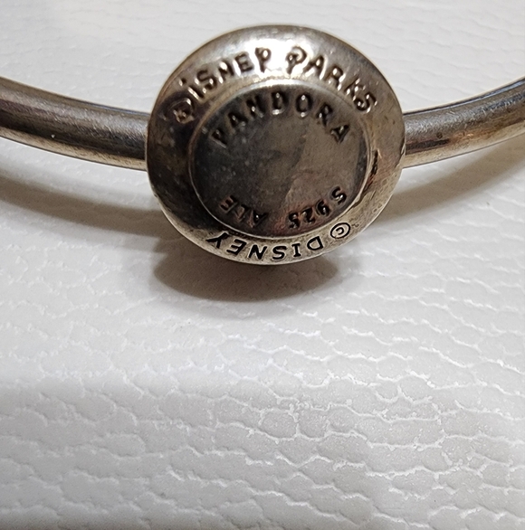 Pandora Moments Bangle with 2 Disney charms bundle size 7 IN - Picture 6 of 9